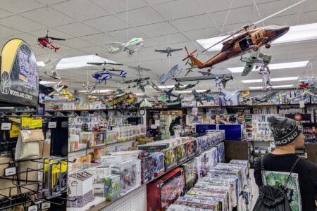Just one angle on just the first floor of the Anchorage House of Hobbies.