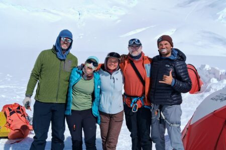 Erik, Sarah, Nicole, myself, and Zach hanging out at 14 Camp; photo from Zach.