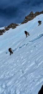 Crossing the crack onto the Fixed Lines; photo by Zach.